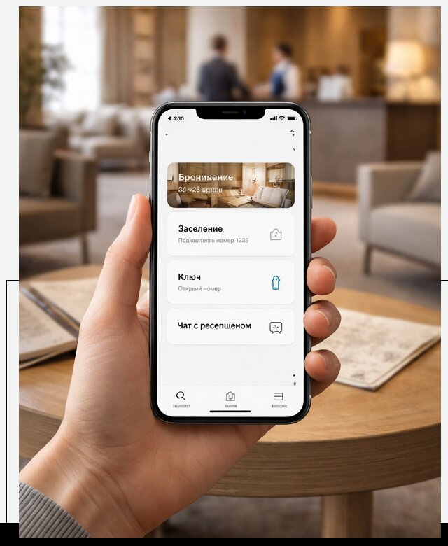 Мобильное приложение для гостей отеля в Железнодорожном, управление сервисом
